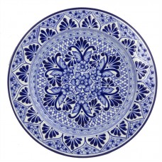 Novica Alonso Luis Mexican Authentic Talavera Handcrafted Ceramic Plate NVC3342